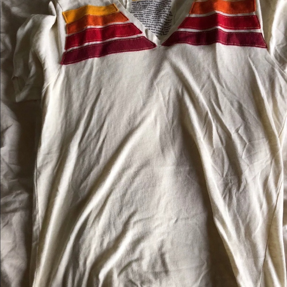 Aviator Nation stripe V-Neck T-shirt! - Picture 2 of 5